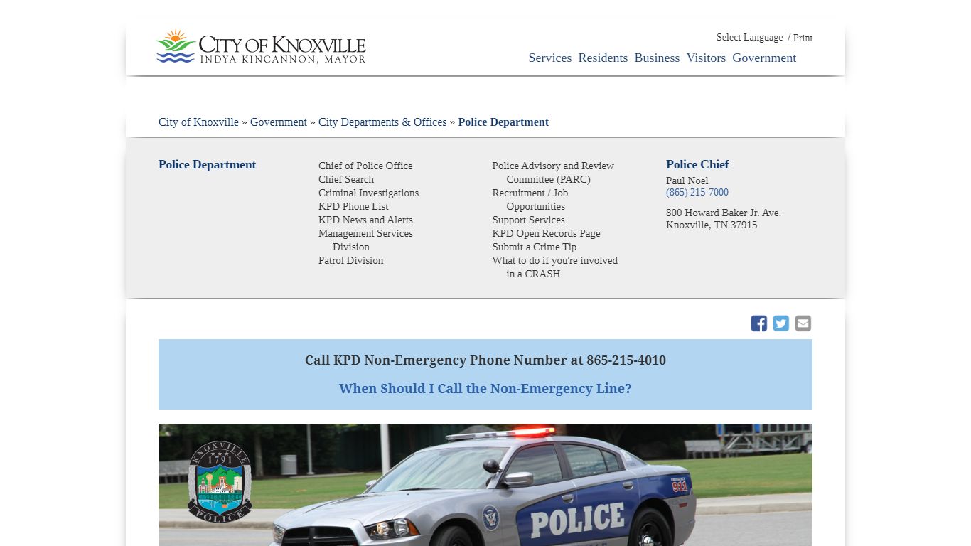 Police Department - City of Knoxville
